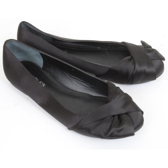 Charles by Charles David Darcy Ballet Flat Black Satin Size 9.5 - Picture 1 of 5